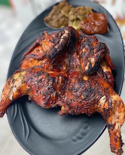 Poulet frit frites de pomme de