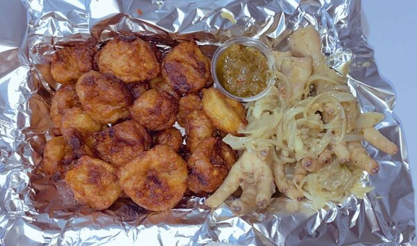 Plat d'Alloco et Poulet