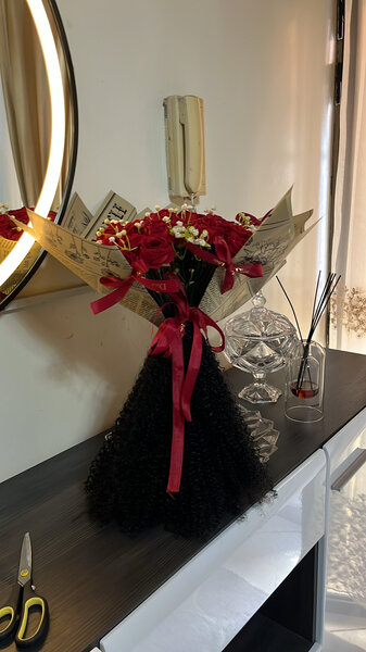 Bouquet de roses rouges élégantes