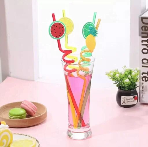Reusable fruit straw for kids