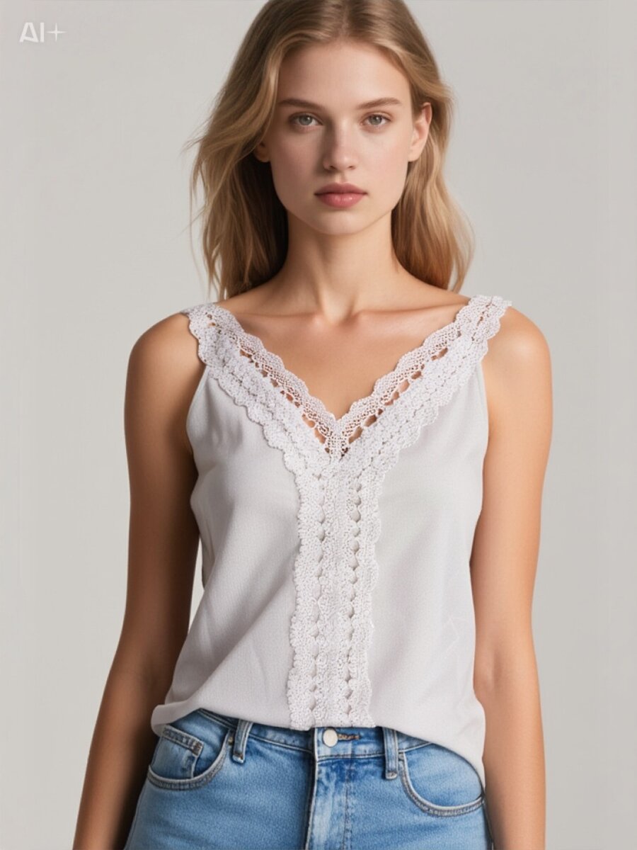Débardeur en Dentelle Élégant