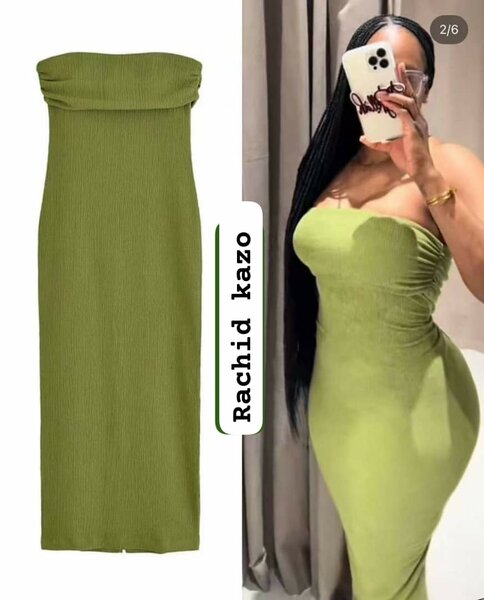 Robe Tube Verte Chic