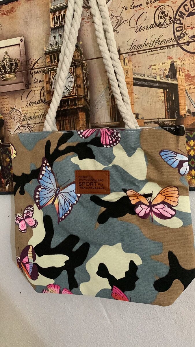 Sac cabas sport motifs imprimés