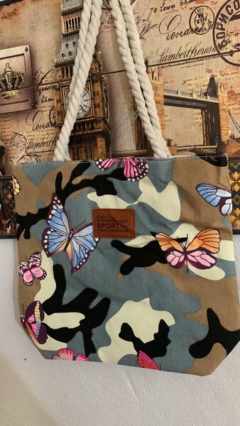 Sac cabas sport motifs imprimés