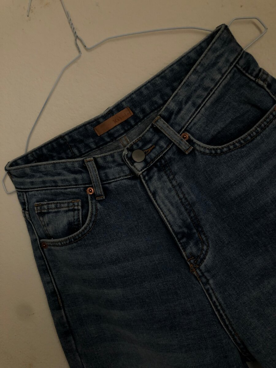 Jeans droits en coton