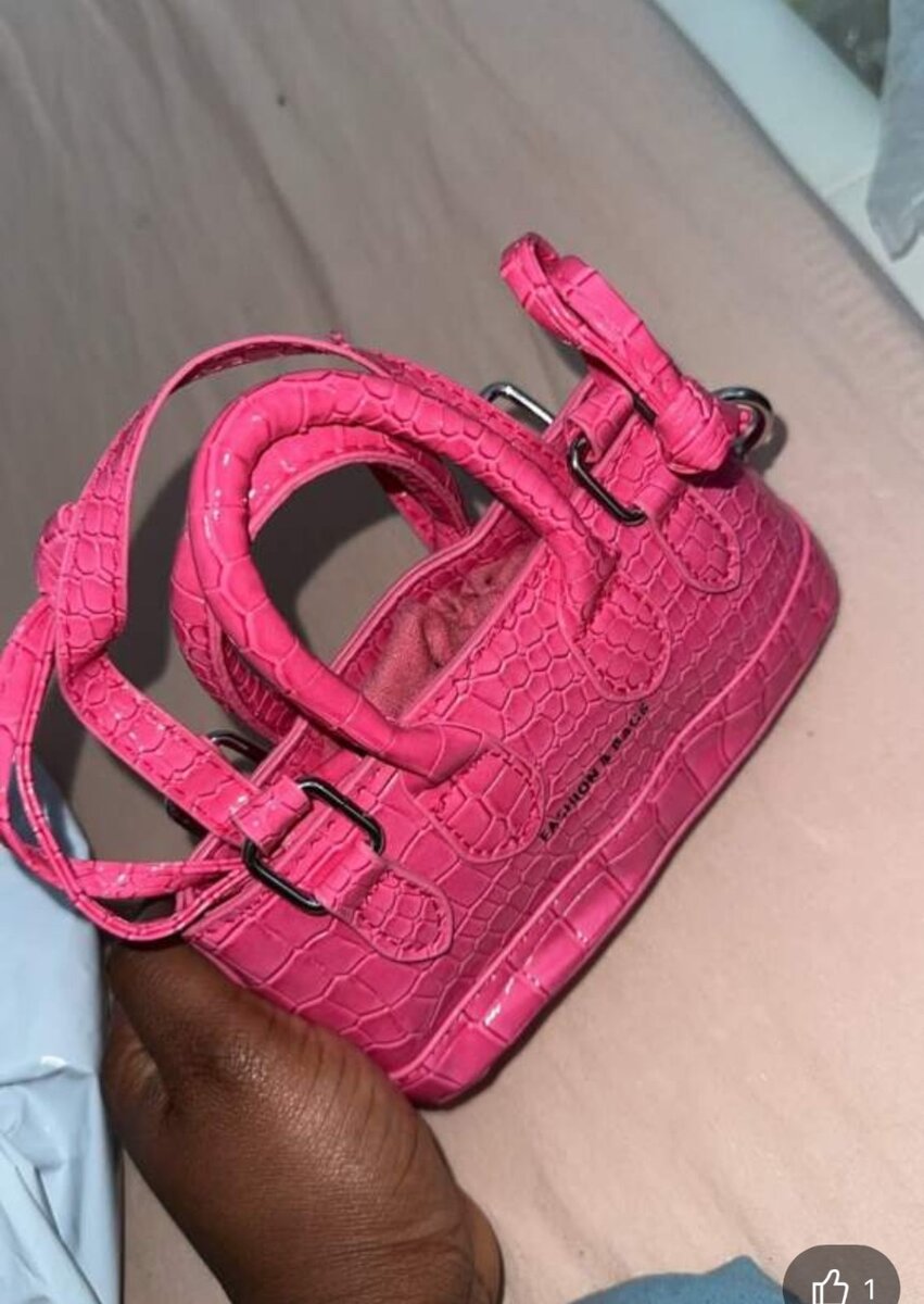 Mini sac à main en relief croc