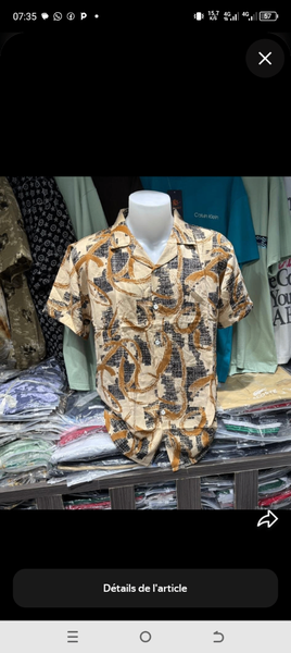 Chemise Imprimée Tropicale
