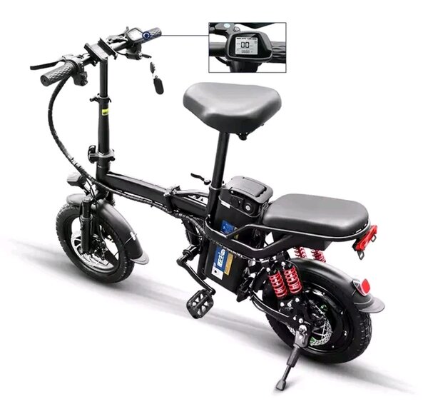 Vélo Électrique Pliable noir