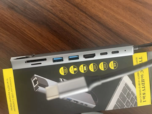 Adaptateur USB-C 8 en 1