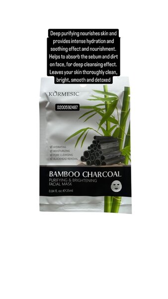 Bamboo charcoal purifying face mask