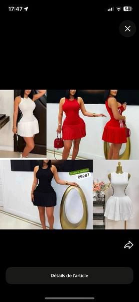 Robe élégante sans manches