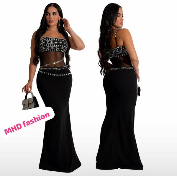 Robe longue glamour soirée