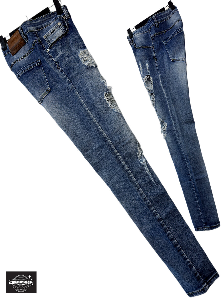 Jeans slim déchirés homme