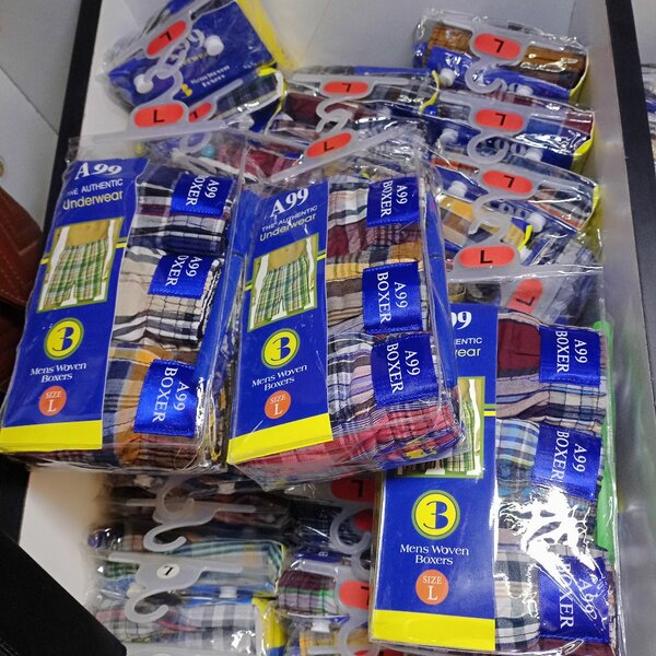 Men's checked boxer's