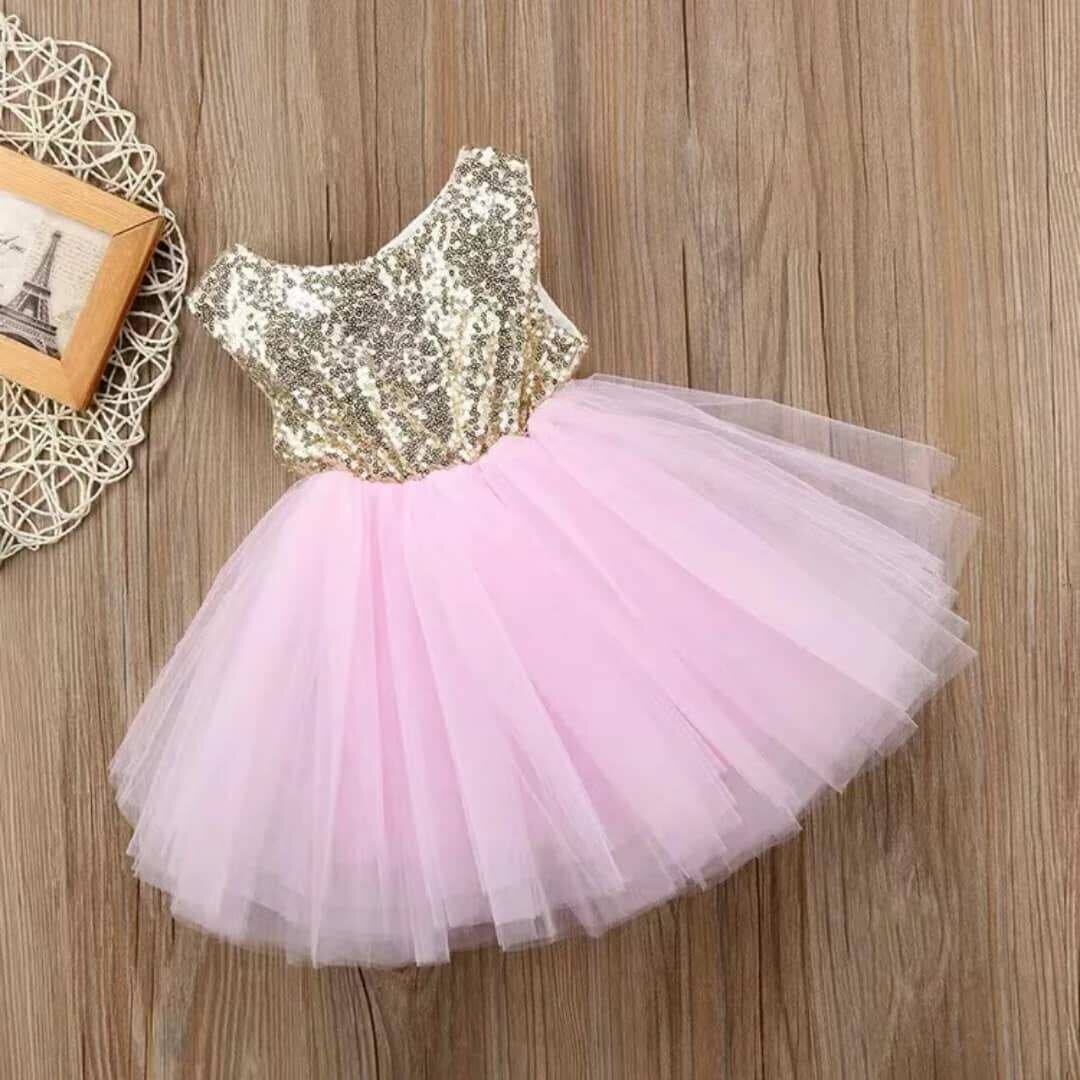 Robe en tulle à sequins enfant