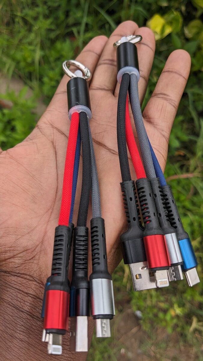 3 in 1 fast phone charging cables