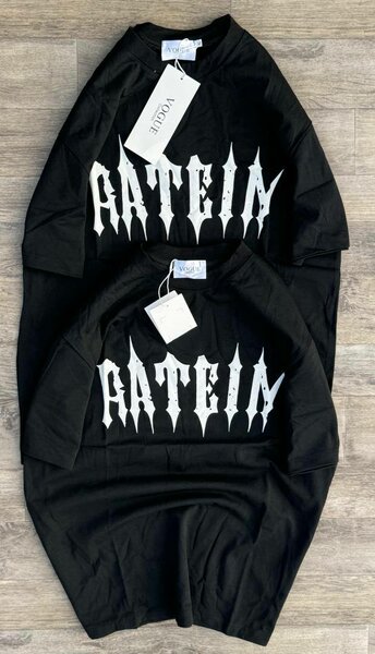 T-shirts duo noir graphique