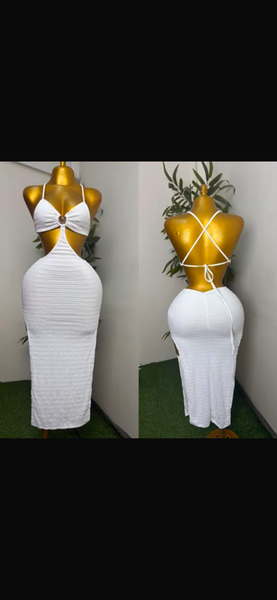 Robe blanche pour femme