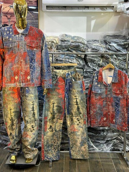 Ensemble veste et pantalon imprimé tendance