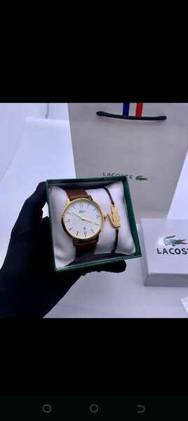Montre Lacoste homme cuir marron