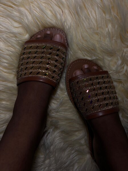 Sandales perlée sénégalaise