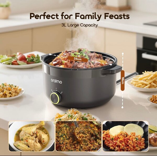 Cocotte électrique Oraimo 3L