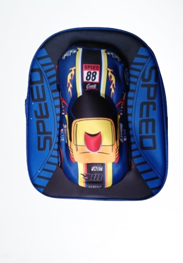 Cartable enfant course voiture