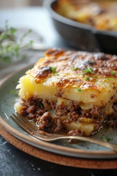 Délicieux gratin de viande