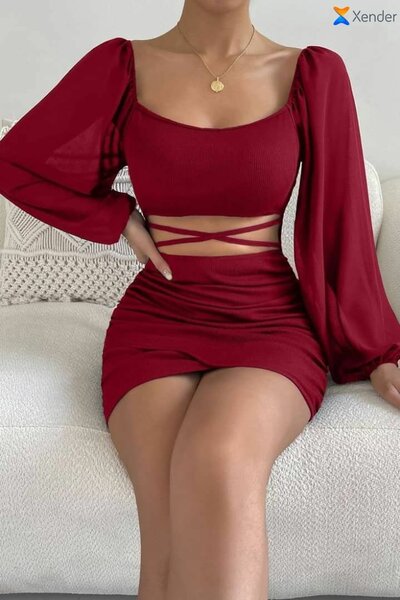 Robe élégante rouge