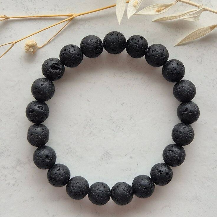 Bracelet en pierre de Lave