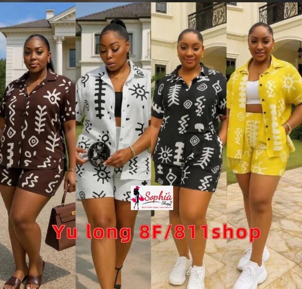 Ensemble Short Bohème Éthnique