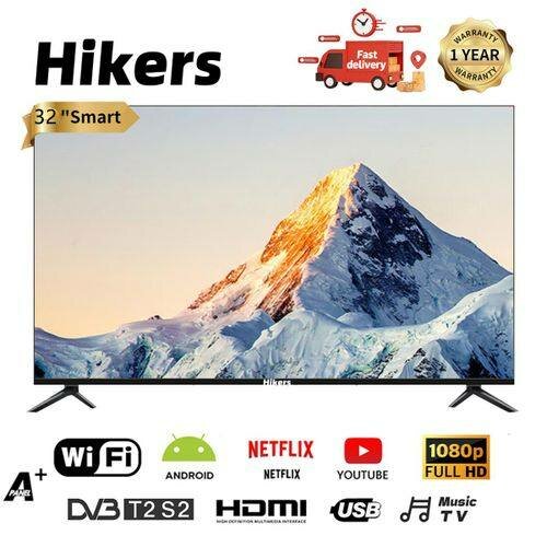 Smart TV 32" Full HD Hikers
