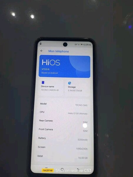 Smartphone Tecno Camon 4.0