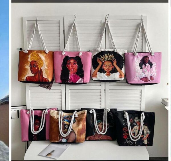 Sac Tendance en Toile Imprimée