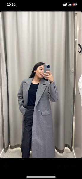 Пальто черное