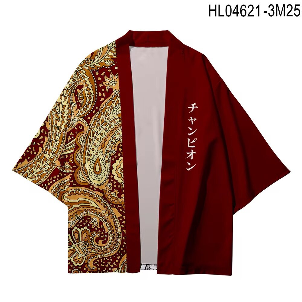 Veste kimono avec motifs élégants