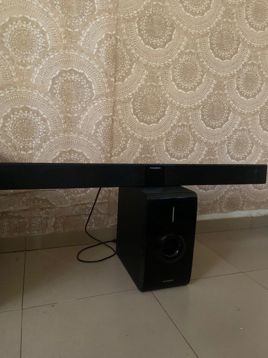 Nasco sound bar system with woofer