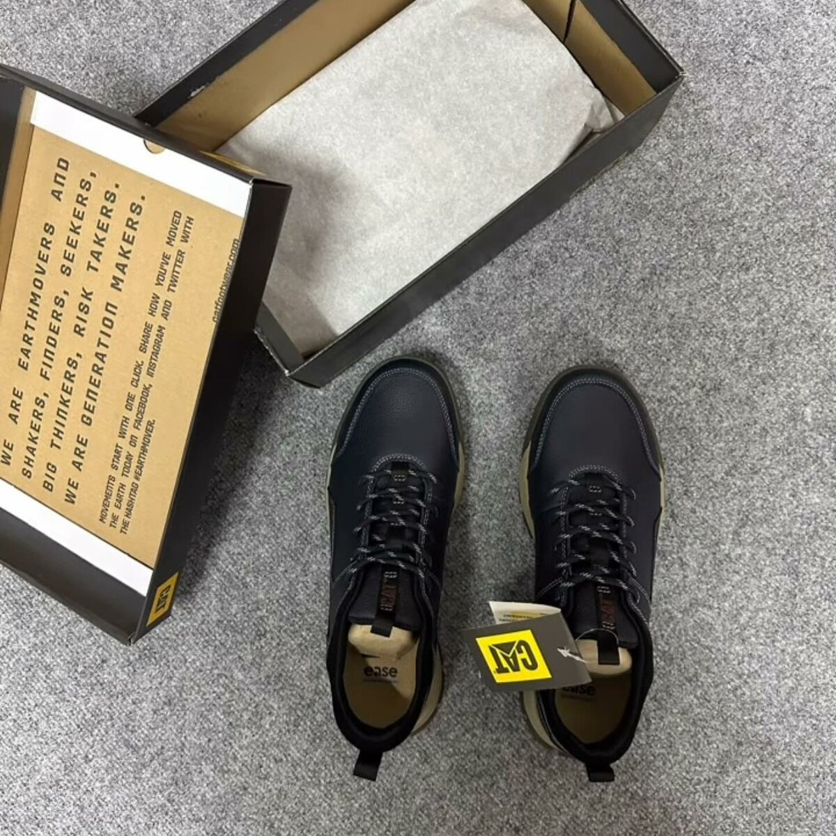 Кроссовки Cat  (Кожа)