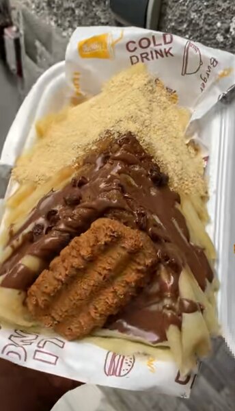 Crêpe au chocolat gourmand
