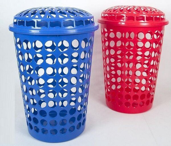 Grand panier  à linge coloré