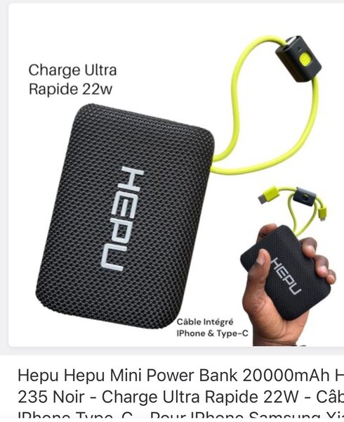 Hepu Mini Power Bank 20000mAh