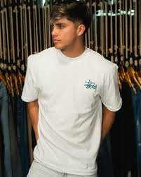 T-shirt Stussy blanc homme