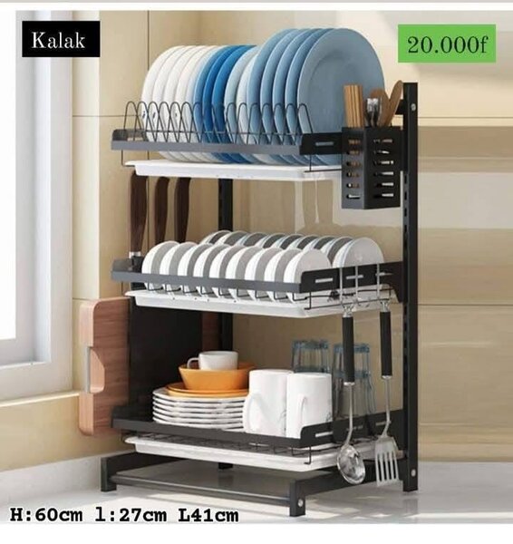 Égouttoir à vaisselle 3 niveaux Kalak