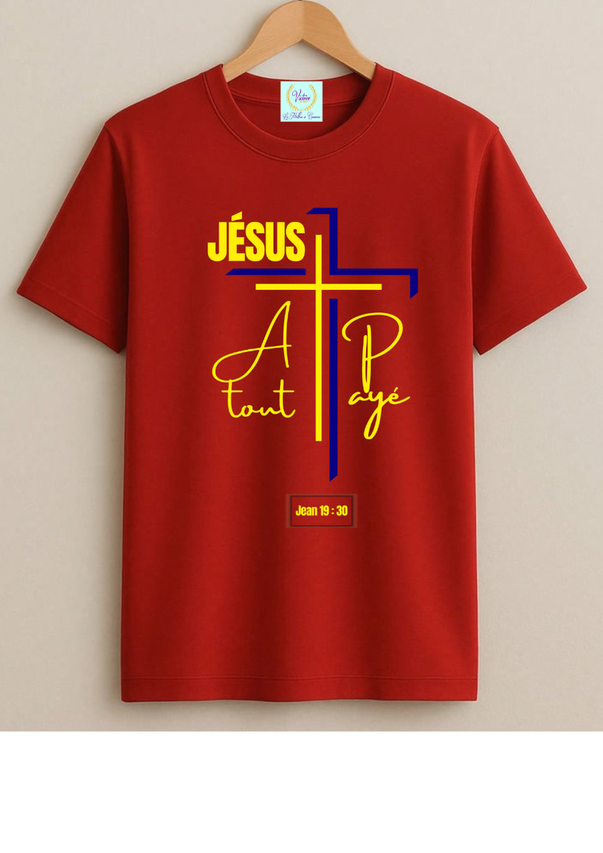 T-shirt chrétien Jésus croix