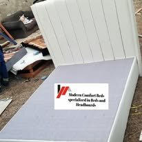 custom made bed with a high base