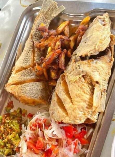 Poisson frit délicieux