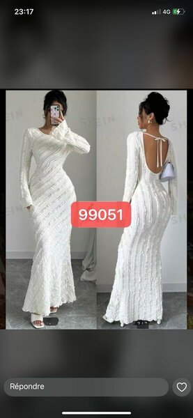 Robe Longue Élégante Blanche