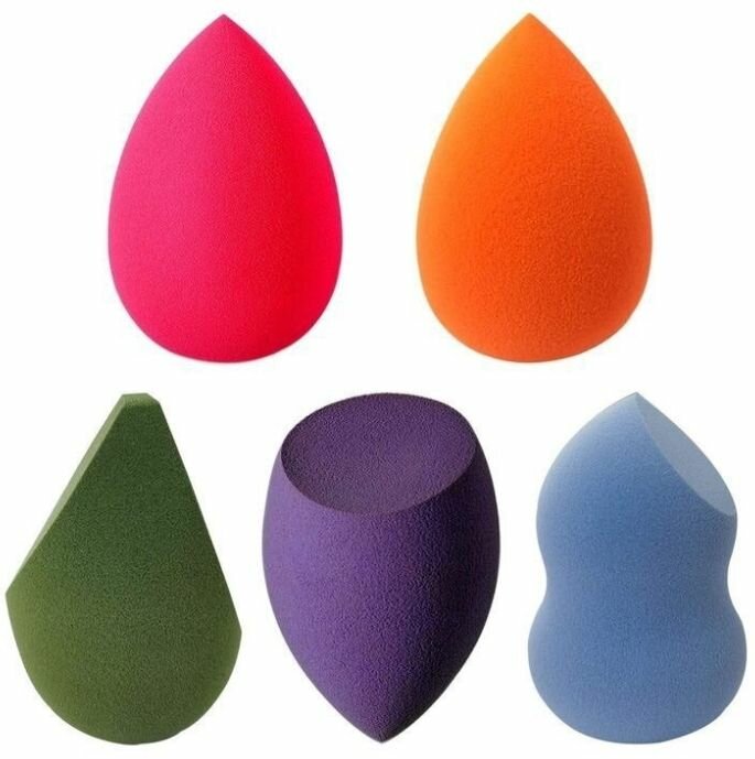 Éponges à maquillage colorées