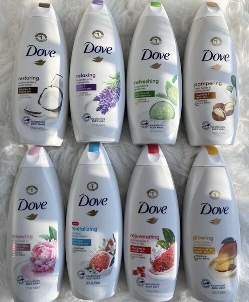 Dove range of products