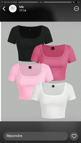 Top court en coton femme